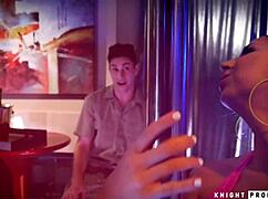 Raquel Roper and Ryan Riesling act as slutty strippers for big cock.