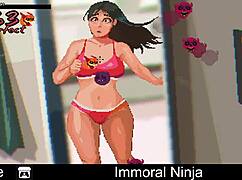 immoral ninja with erotic oral comedy 😈