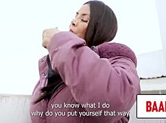 Hot MILF Maryam gets caught fucking in the streets