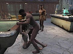 fo4 pool table party with fucking and cute brunettes