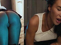 Bad girl katrin tequila spanked horny before sex