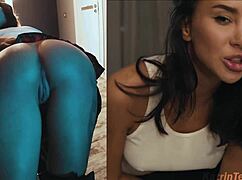 Bad girl katrin tequila spanked horny before sex