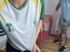 students crossdress and fuck in classroom 😈