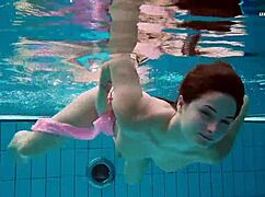 Liza Bubarek Hot Underwater Mermaid In Bikini Pool