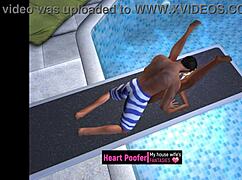 Taken At Public Swimming Pool Jumping Board Cartoon Sex