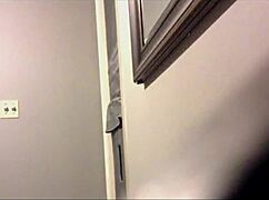 Uninvited Guest Caught Spying Through Gloryhole in Private Home