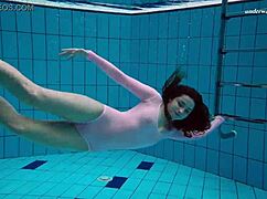 Liza Bubarek Hot Underwater Mermaid In Bikini Pool