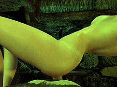 slim blonde rides cock sideways in skyrim porn parody adventure
