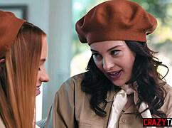 Hot Blonde Teen Scout Khloe Kapri Enjoys Anal Sex By Horny Big Tits Milf Lesbian Scout Maddy May