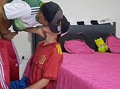 Wow, gay sex in those tight Adidas pants!