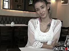 Slim Big Tits Hottie Rides Big Meat Pole With Teasing Moves