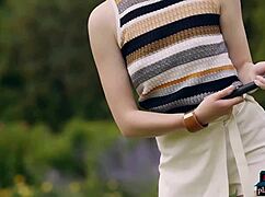 once, this stunning big-ass milf, redhead babe heidi romanova, stripped down to play golf completely naked in a daring display