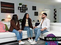 perv stepbro influences teen stepsisters violet and bianca into blowjobs