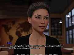 In Westview Academy part 7, does she squirt on big tits?