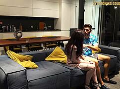 Bubble butt teen gets picked up from Badoo and shown no mercy with monster cock!