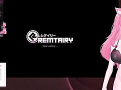 Vtuber kanakovt teases catgirl pussy non stop loud moaning asmr