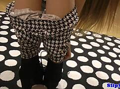 British teen interacts with senior on sofa