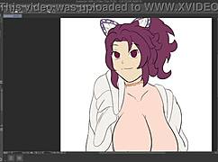 Tanjiro swaphead hentai commission featuring anime characters