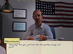 In bound to college 01, i meet my new gay roommate in a cute outfit with a big cock.