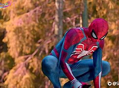 spider-man cosplay sex at home with sia siberia, featuring blowjob and oral action