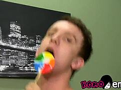 Young gay emo couple ravages after blowjob