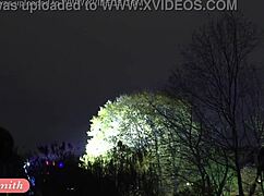 Russian Beauty Jeny Smith Strolls Public in See-Through Tights Showing Pussy