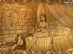 Virgin Innocent Girl Gives First Handjob in 3D Cartoon Game