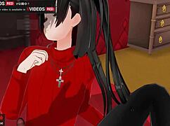 anime rin gets toy punishment and squirts in sex