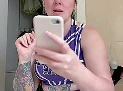 Feeling the humiliation in femdom dirty talk session.