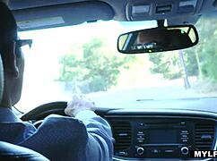 Why is that busty milf riding a young 18+ stud naked?