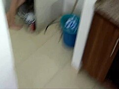 I take advantage of my distracted stepsister while she washes clothes