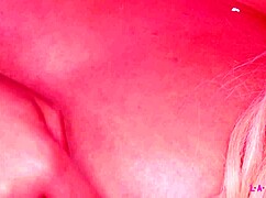 Adorable Blonde Poses Naked Close-Up