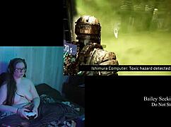 Naked Deadspace Playthrough Part 6 Featuring Big Natural Tits And Brunette BBW