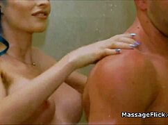 Pleasing that oily big white dick?