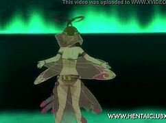 Belly dancing girls in fan service anime Suisei no Gargantia DXD 😍