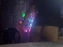 Christmas adventure with step asian milf and pizza boy in old house