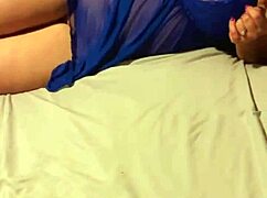 Slut wife in lingerie playing then pov fucked with cumshot