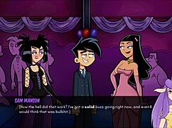 Goth cheerleader in Amity Park redux gives Danny a handjob