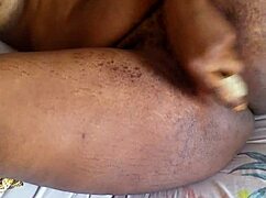 Queensandy is bent over, fucking her pussy with dildo in anime hentai