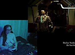 Naked Deadspace Playthrough Part 6 Featuring Big Natural Tits And Brunette BBW
