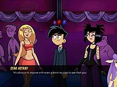 Goth cheerleader in Amity Park redux gives Danny a handjob