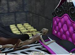 these futas and shemales get wild in sims 4 fun. feet and 3d action everywhere!