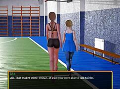 Blonde Character With Small Tits In Family Game