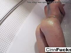 Christiana Glitters Up Her Shower and Bathtub?