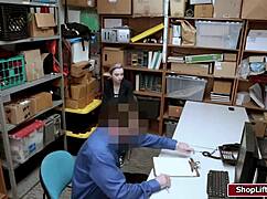 Shoplifter Gets Her Shaved Pussy Banged