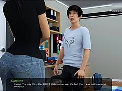 A lot of cum sprayed on my step sister's face