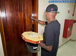 Pizza Delivery Turns Into Passionate Encounter With Latina