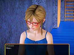 Blonde Character With Small Tits In Family Game