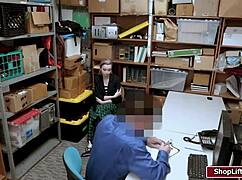 Shoplifter Gets Her Shaved Pussy Banged