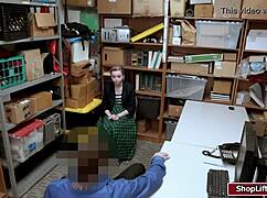 Shoplifter Gets Her Shaved Pussy Banged